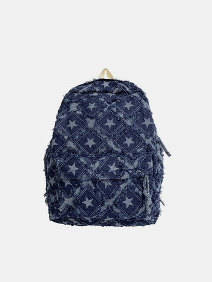 Denim starry sky backpack