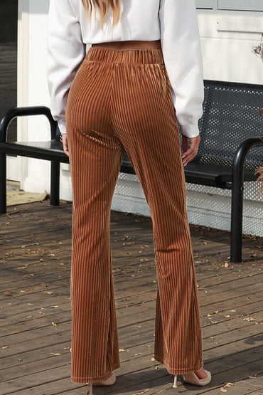 High Waist Corduroy Flare Pants.