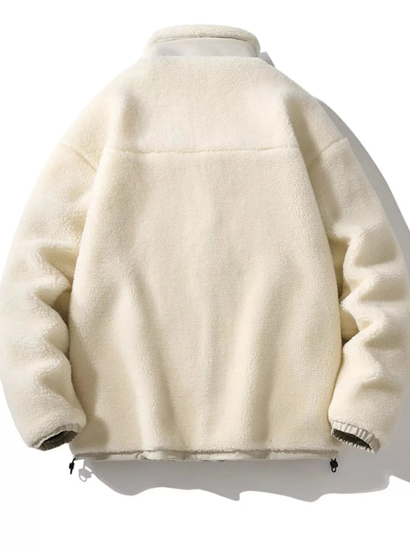 Men's Plus Size Cozy Fleece Full Zip Jacket With Pockets Light Blue Simply Love
