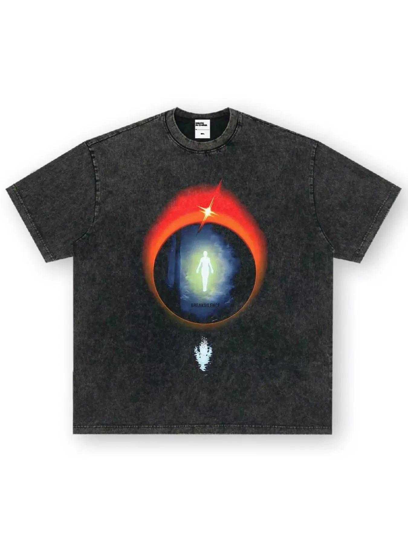 Men's Vintage Wash Graphic Oversized T-Shirt Simply Love