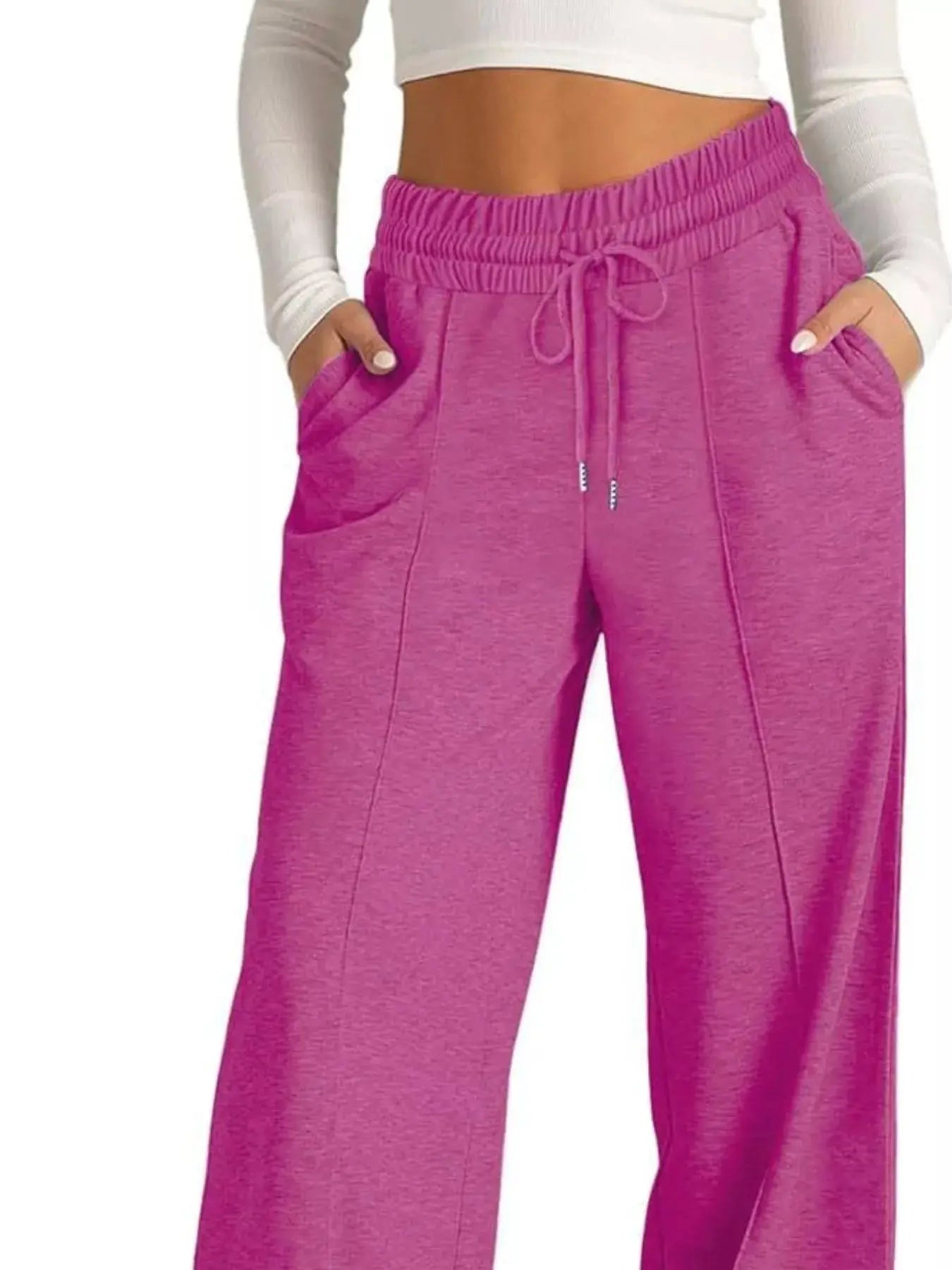 Wide Leg Drawstring Pants Simply Love