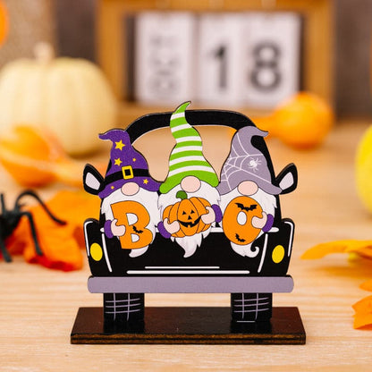 Halloween car-shaped ornaments set