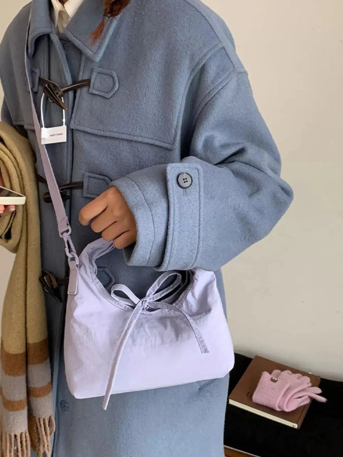 Casual Lightweight Solid Color Crossbody Bag Simply Love