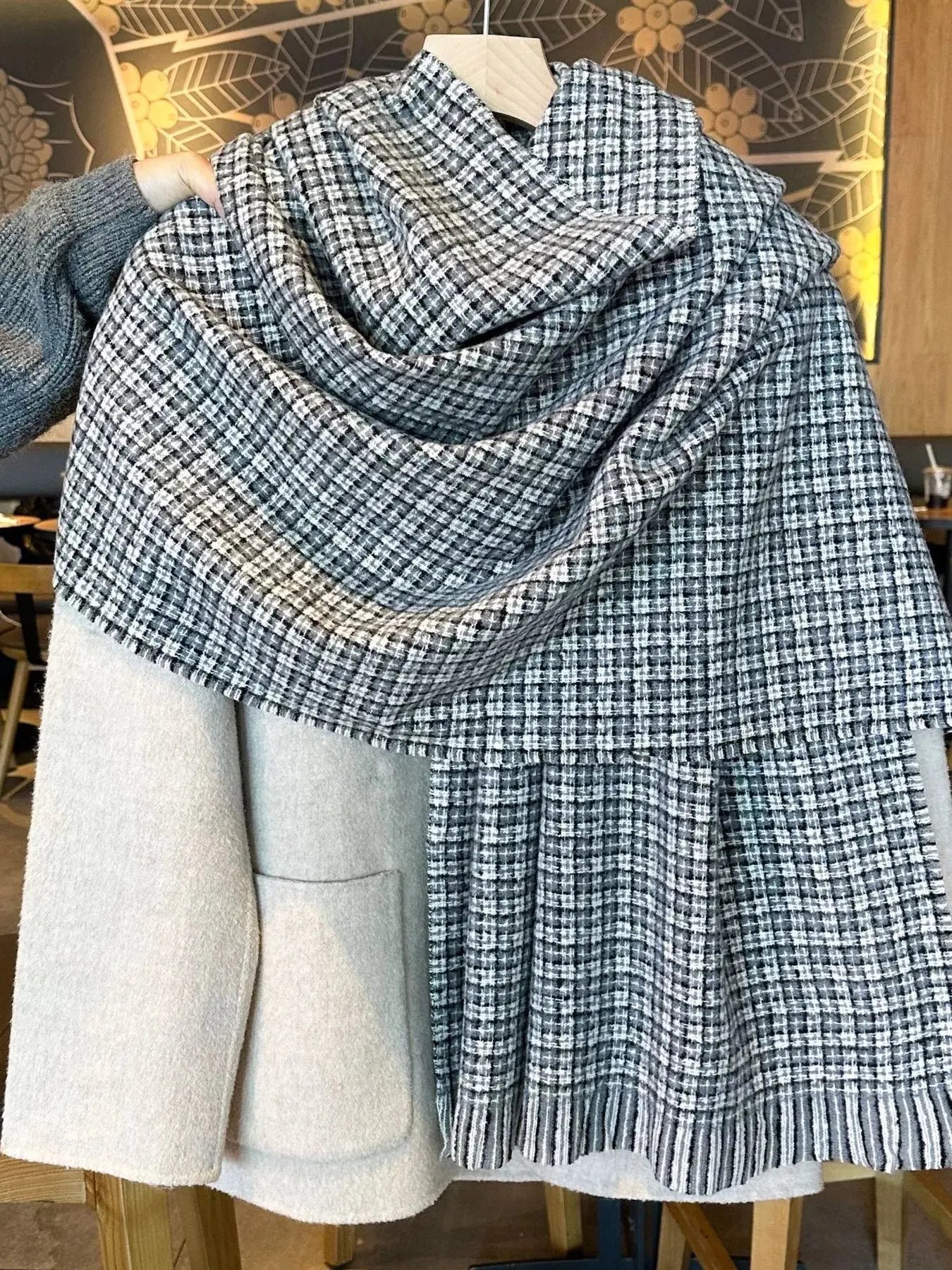 Plaid Warm Scarf Simply Love