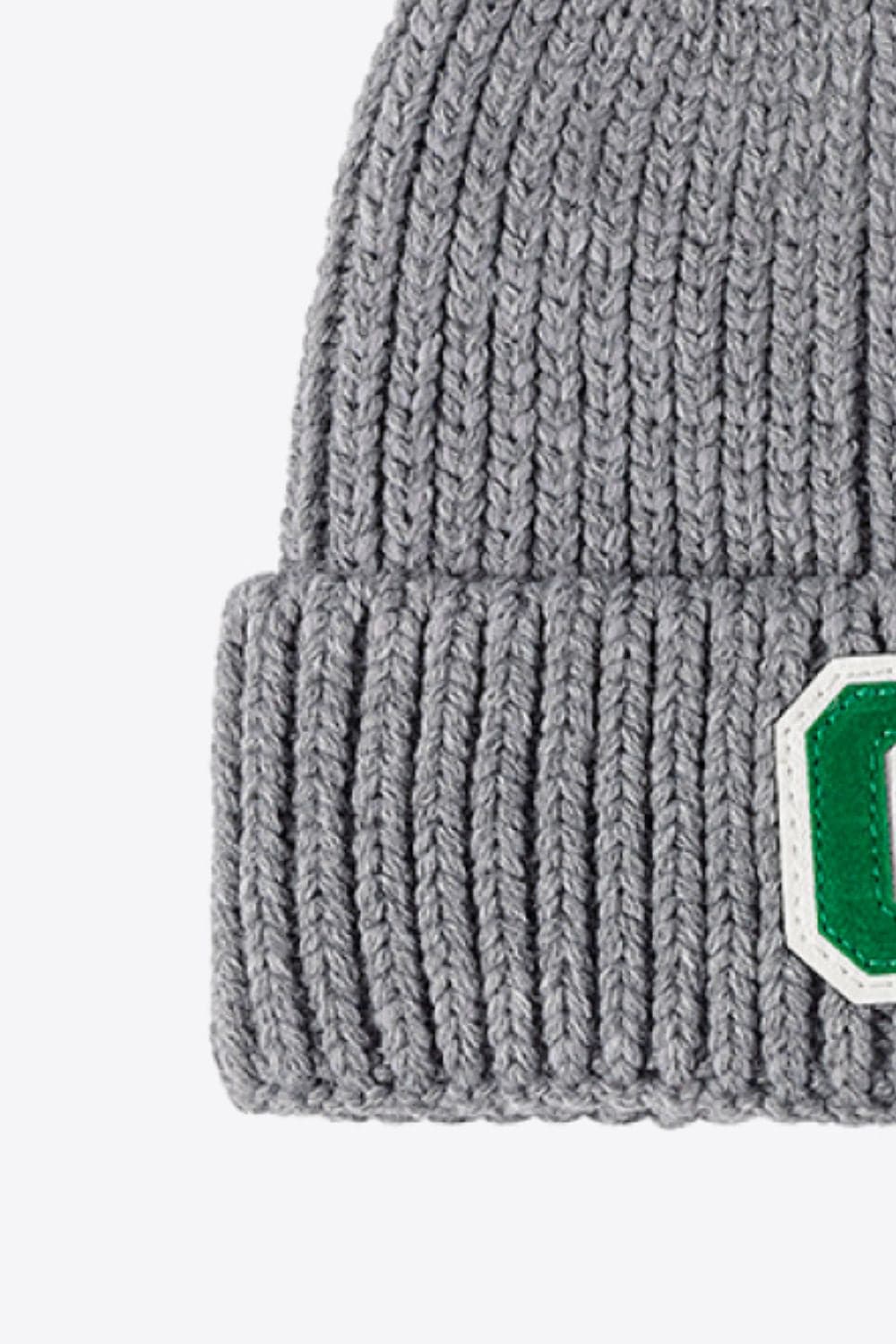 Letter C Patch Cuffed Beanie.