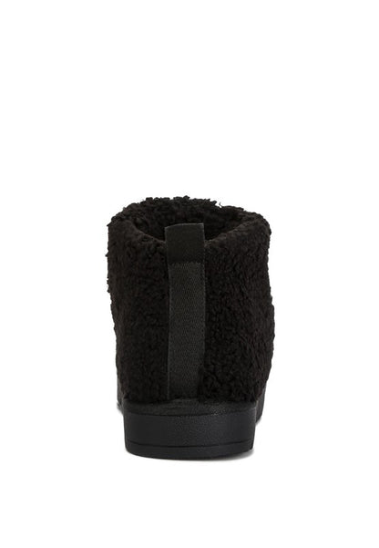 Cozy fleece-lined winter boots