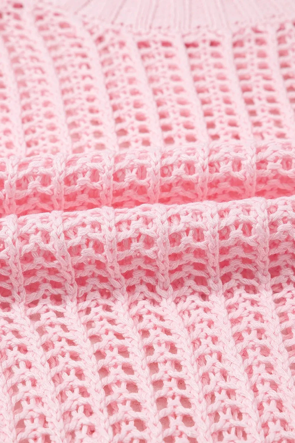 Hollow-out Crochet Side Tied Short Sleeve Knit Cover Up Simply Love