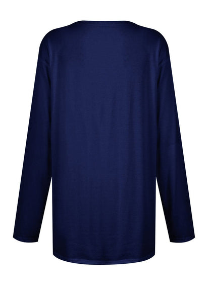 Cozy pocketed long sleeve tee