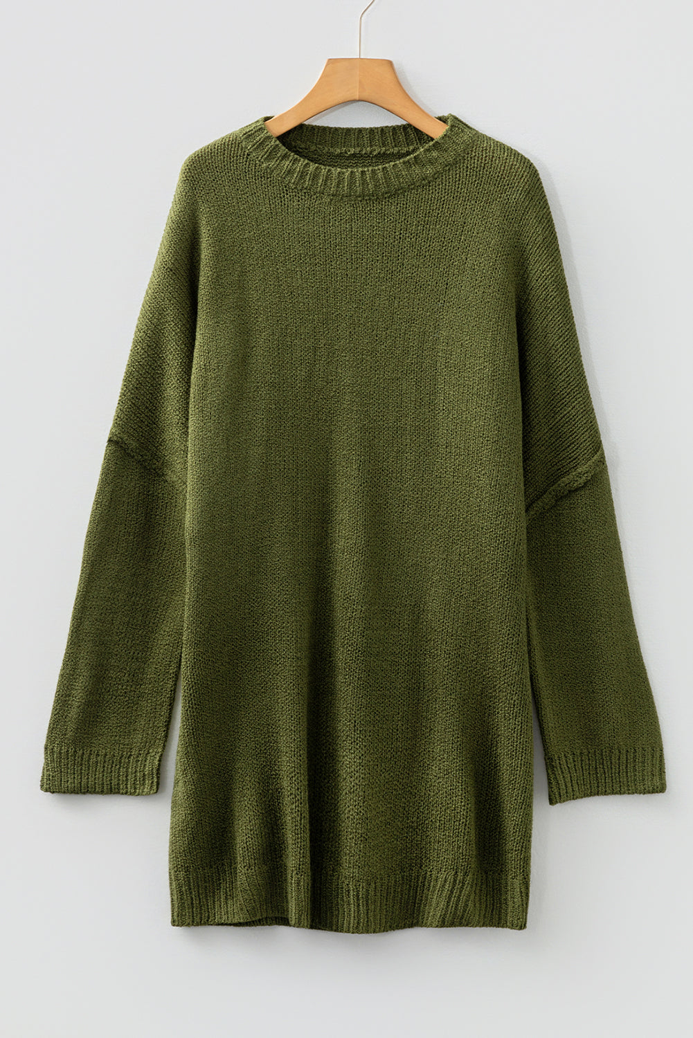 Four Leaf Clover Oversize Drop Shoulder Slouchy Sweater Dress Dear-Lover Dropshipping