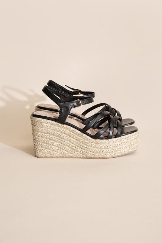 WEBSTER-3 Wedge Sandal Platform Heels.