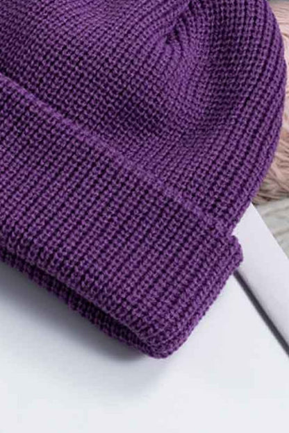 Cozy Rib-Knit Cuff Beanie.