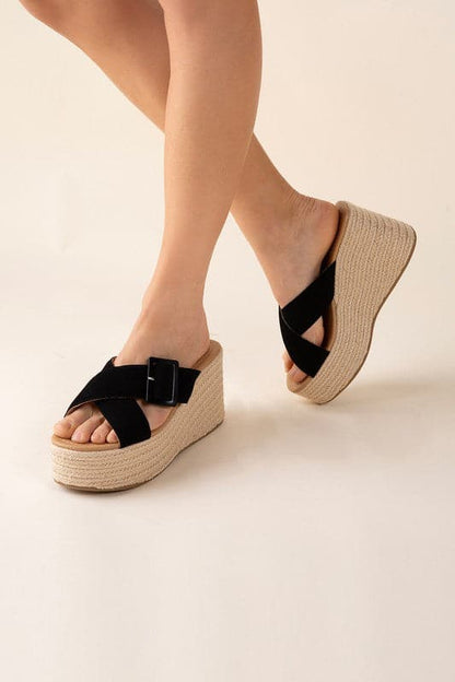 Manta Espadrille Platform Slides.