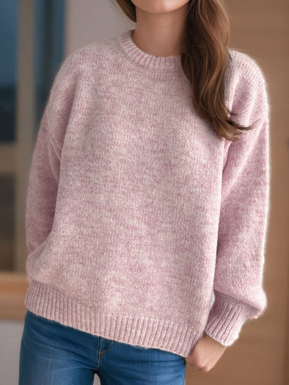 Round Neck Long Sleeve Sweater