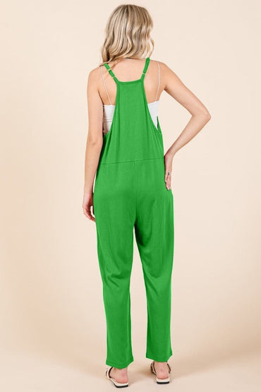 Culture Code – Ärmelloser Jumpsuit in voller Größe mit Taschen