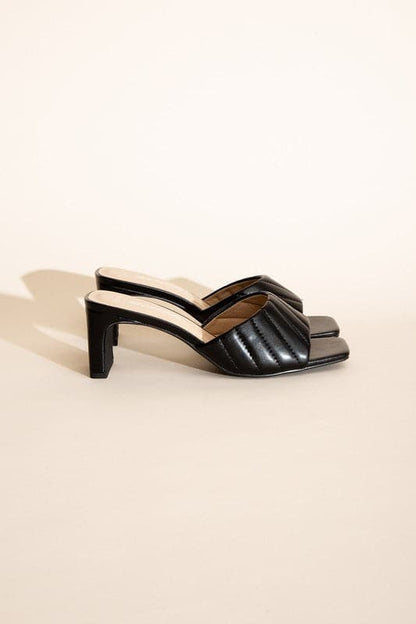 W-NINA Slide Mule Heels.