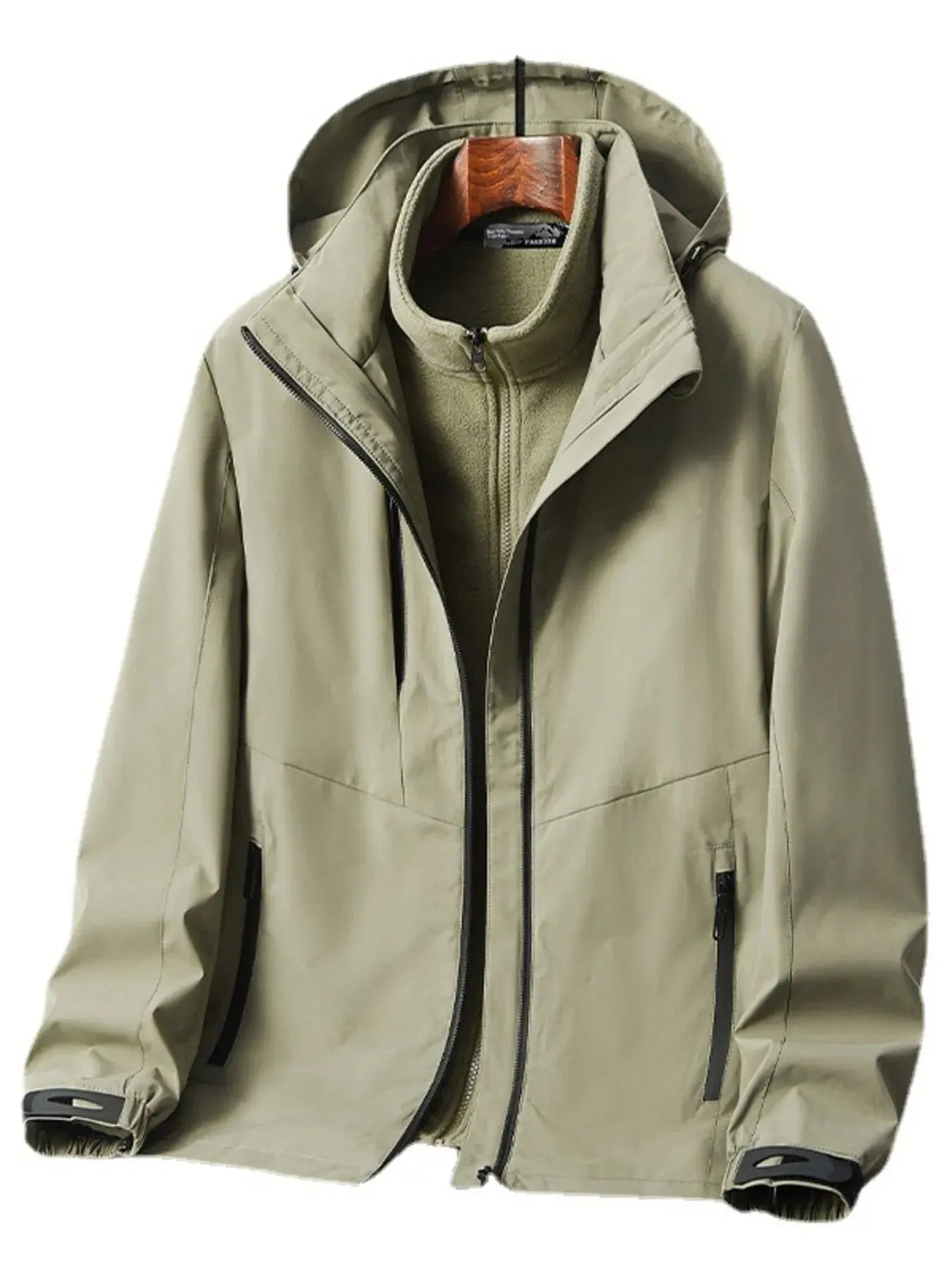 Men's Plus Size Zip Up Hooded Jacket Simply Love