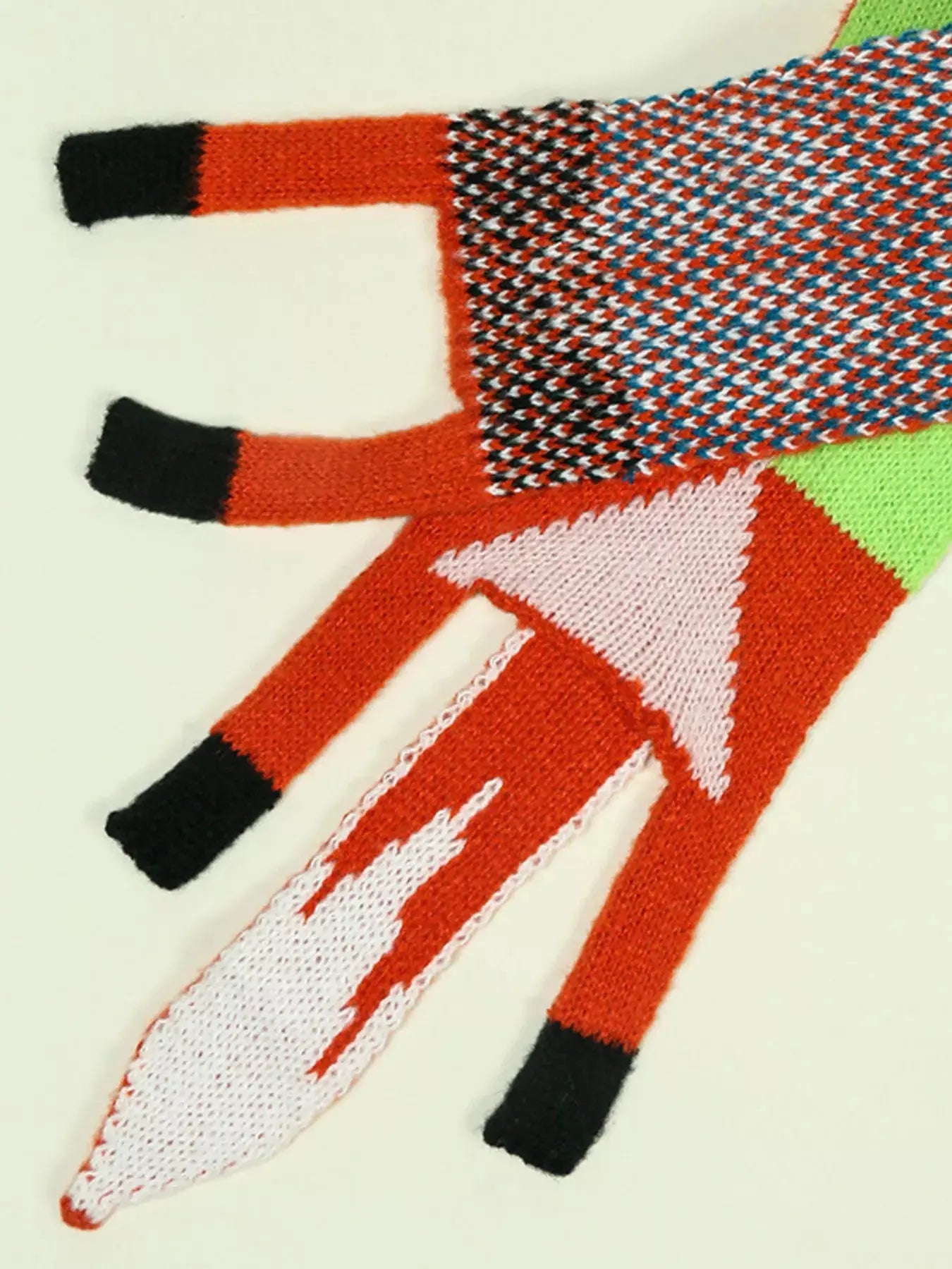 Knitted Fox Pattern Scarf Simply Love