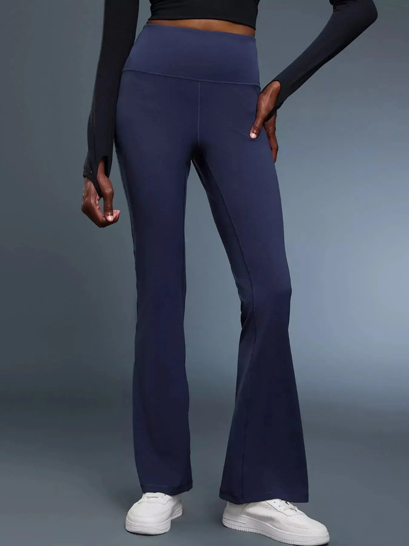 High-Waisted Flare Active Pants Simply Love