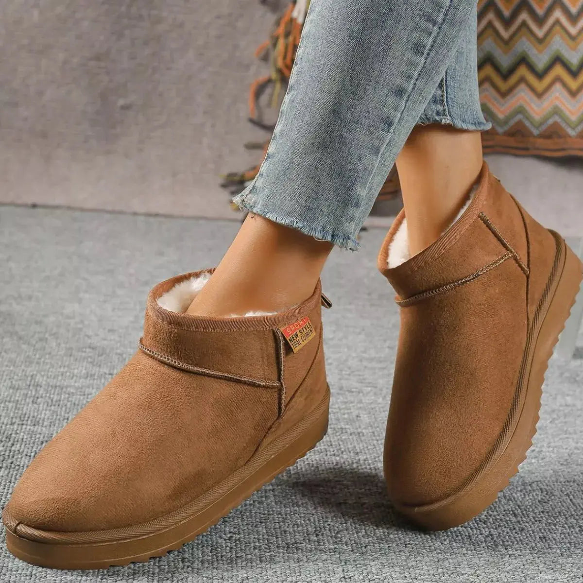 Round Toe Platform Boots Simply Love