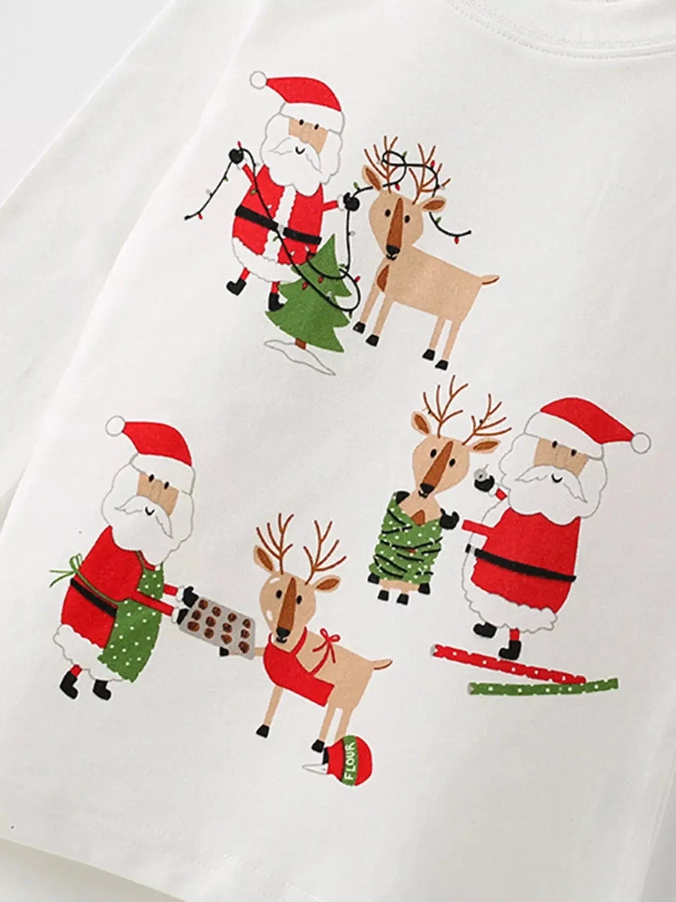 Children's Christmas Santa & Reindeer Pajama Set Simply Love