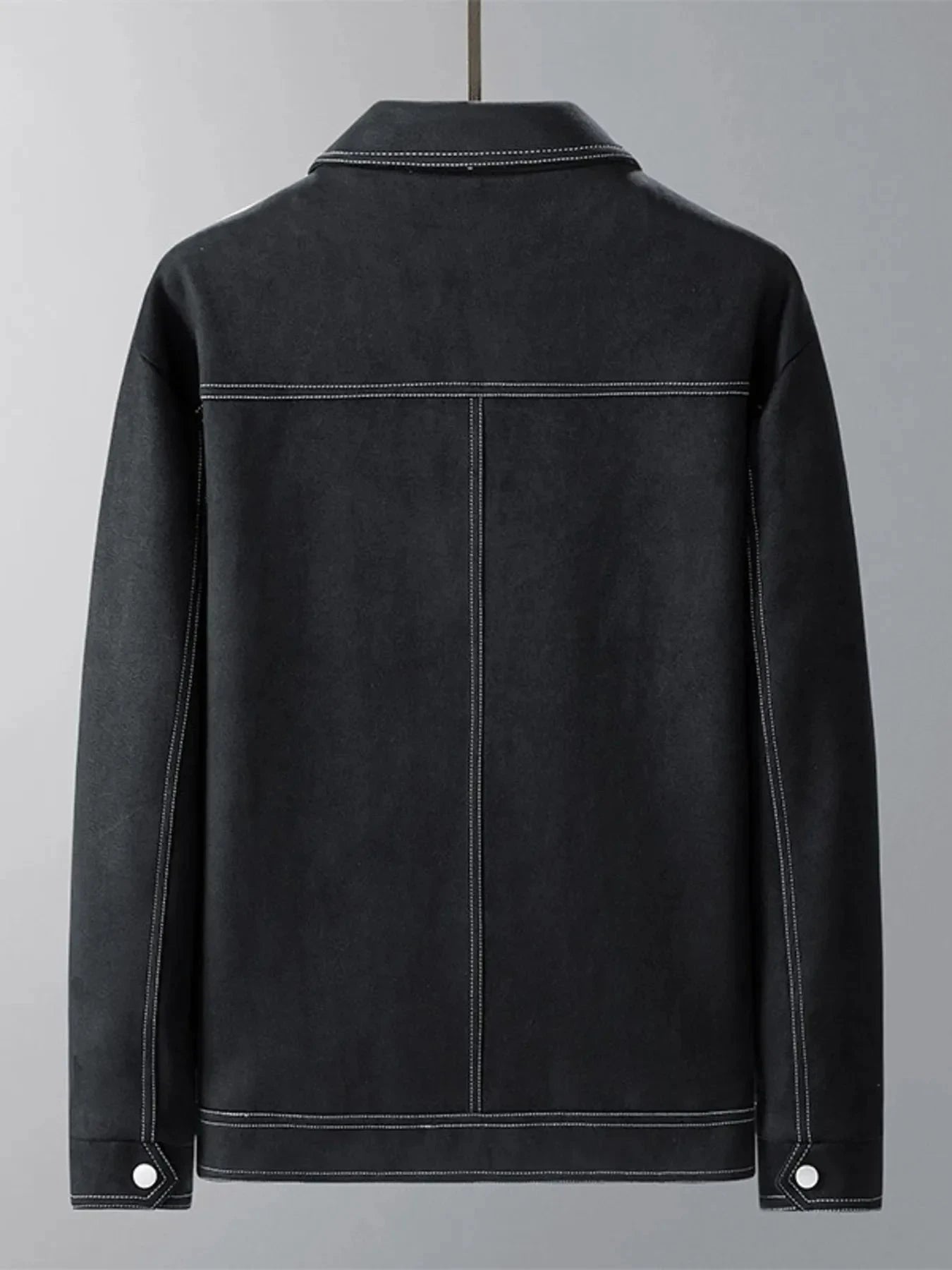 Men's Plus Size Snap Down Long Sleeve Jacket Simply Love