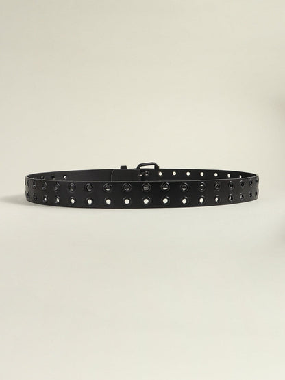 Grommet PU Leather Belt.