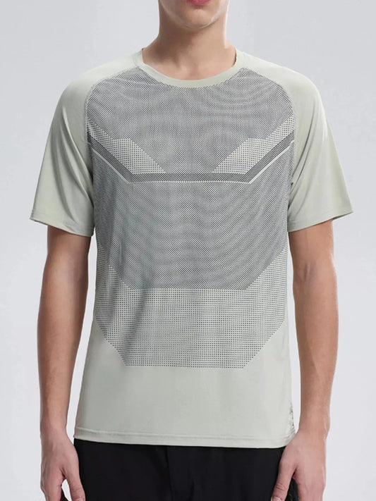 Men's Plus Size Round Neck Athletic T-Shirt Simply Love