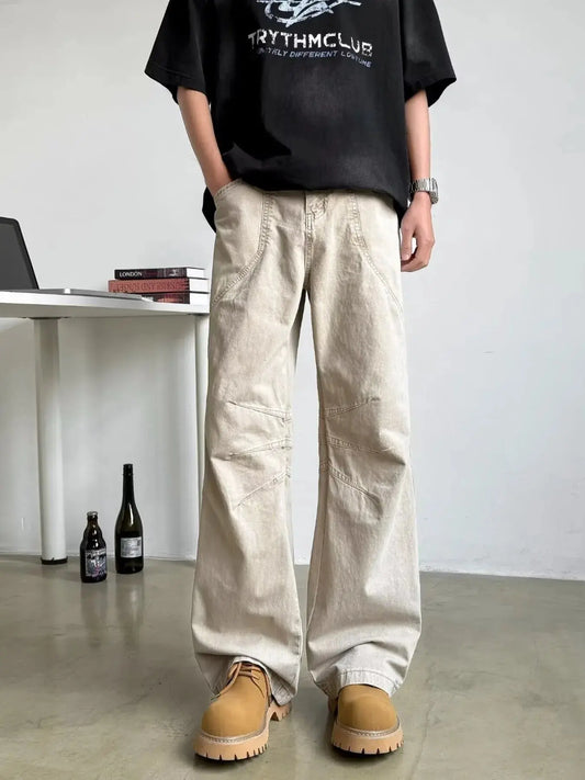 Men's Full Size Wide Leg Pants Plus Size Simply Love