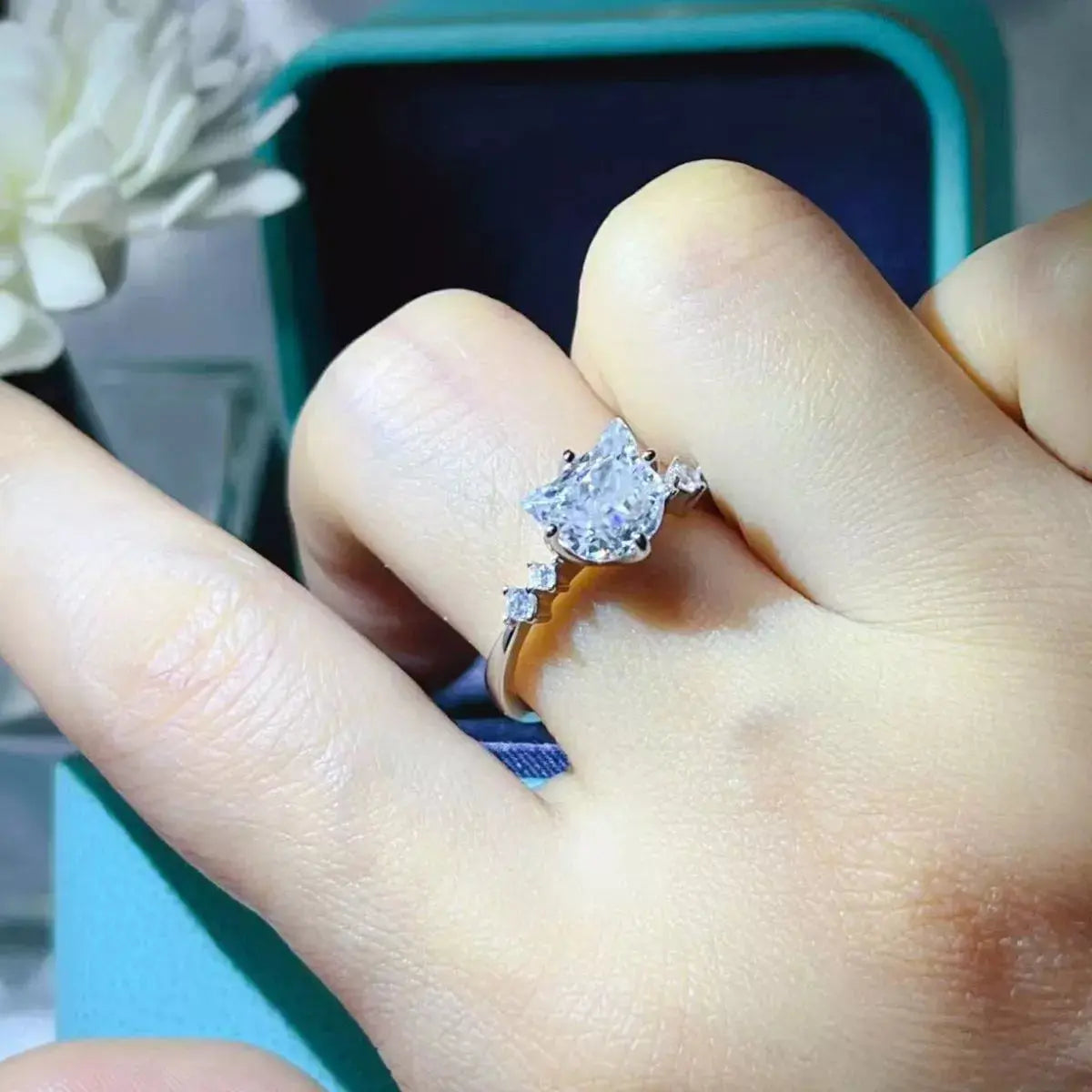 2 Carat Moissanite 925 Sterling Silver Ring Simply Love