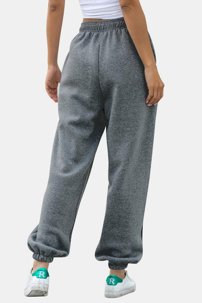 Comfy pocketed joggers with an elastic waistband