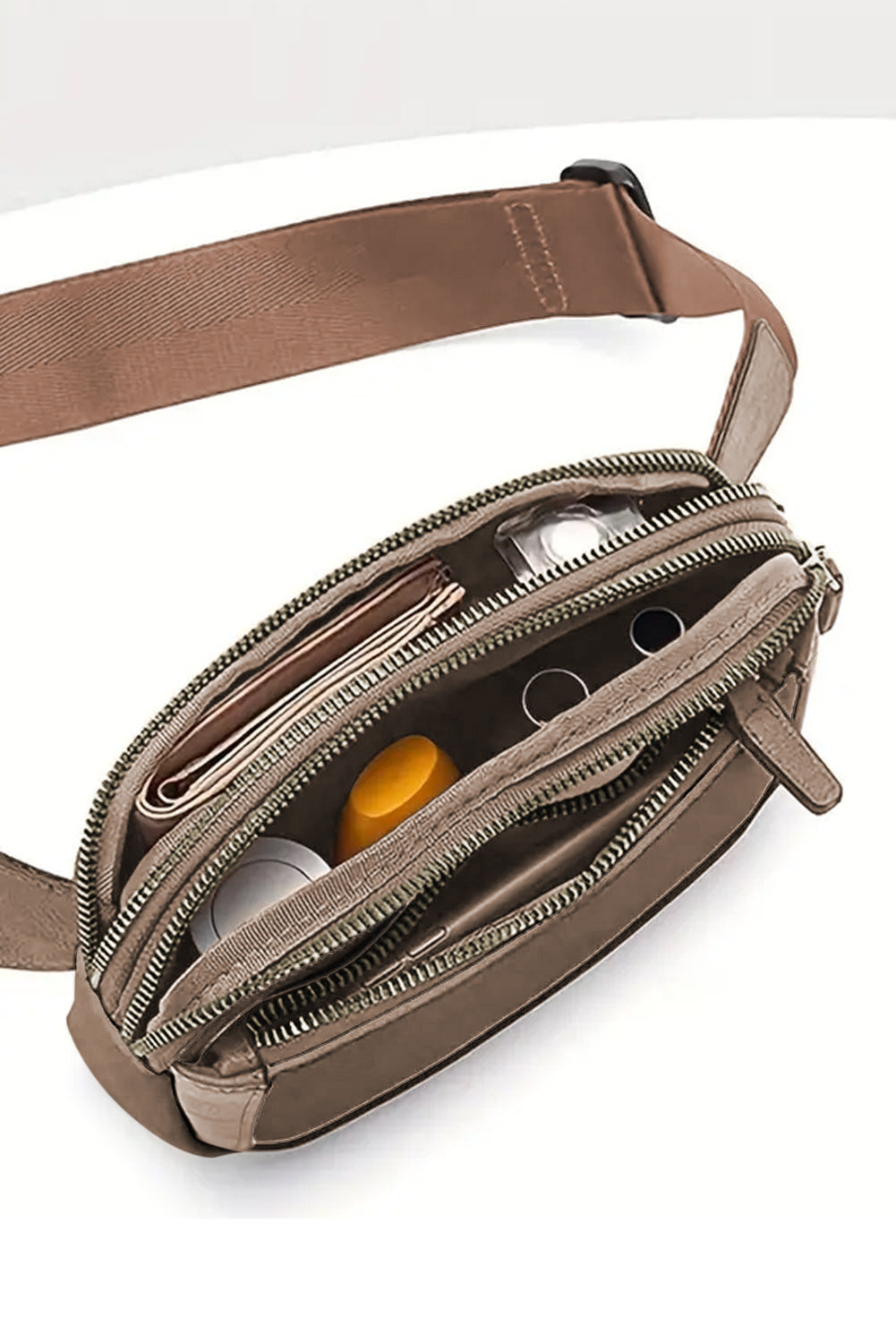 Desert Palm sleek and functional multi-pocket crossbody bag