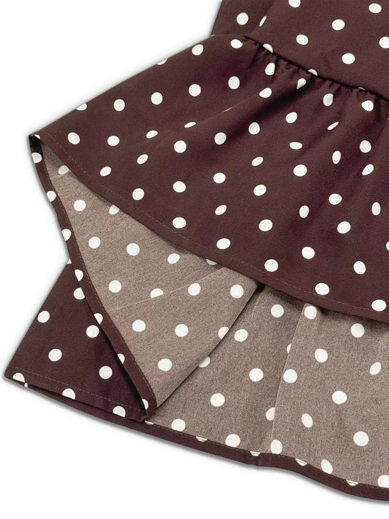 Plus Size Polka Dot Ruffle Hem Mini Dress Simply Love