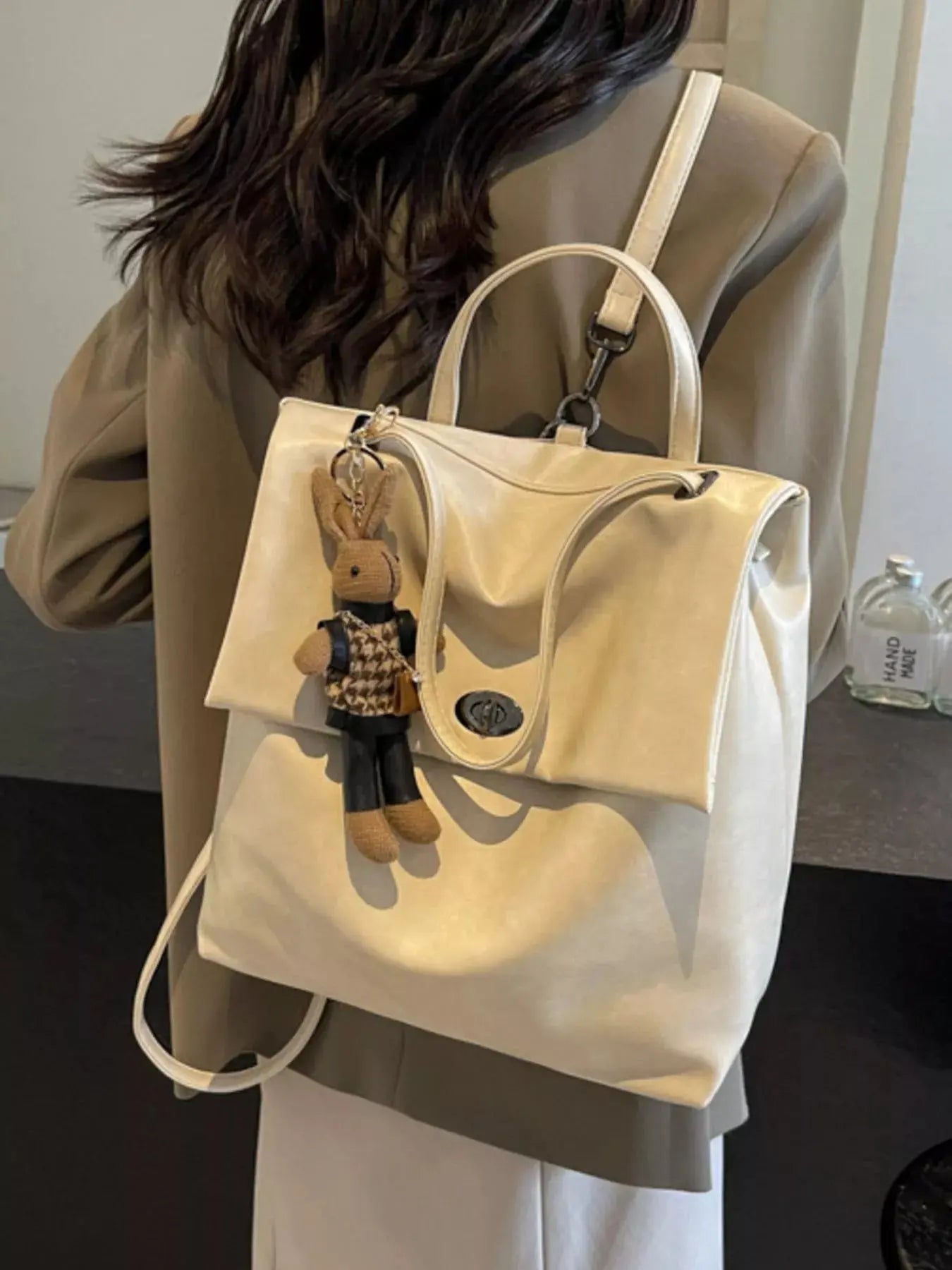 Leather Flap Backpack Bag Simply Love