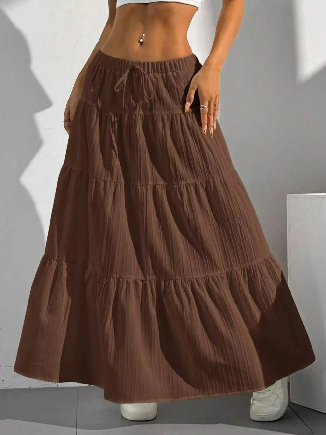 Flowy Tiered Maxi Skirt Simply Love
