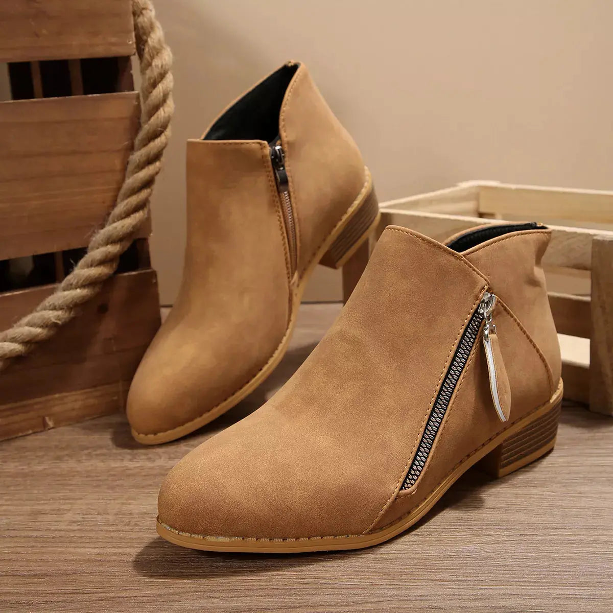 Block Heels Ankle Boots Simply Love