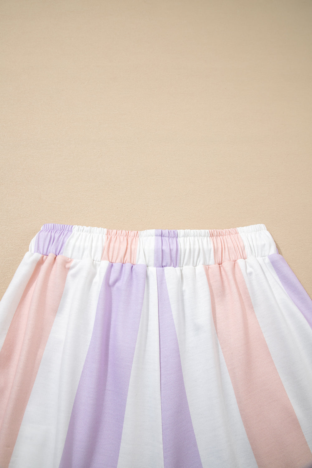 Purple Stripe Print Drawstring Loose Pants With Pockets Dear-Lover Dropshipping