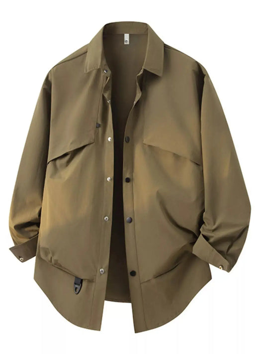 Men's Plus Size Snap Down Long Sleeve Shirt Simply Love