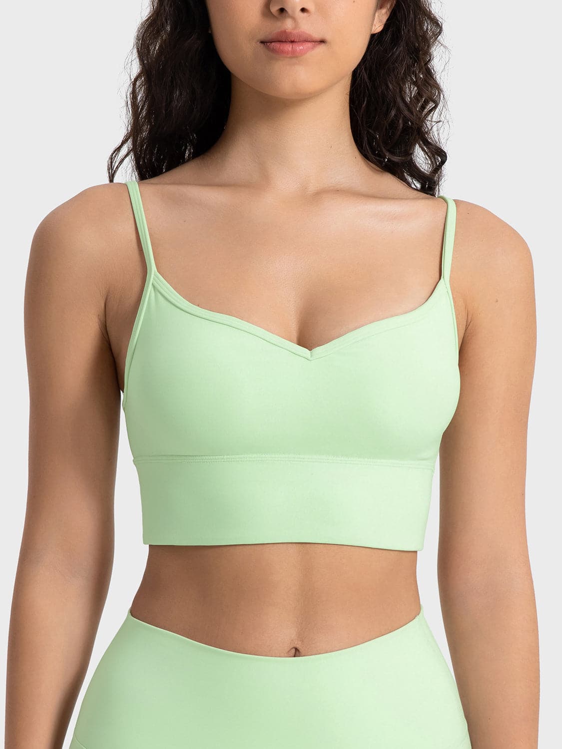 Spaghetti Strap Sport Bra.