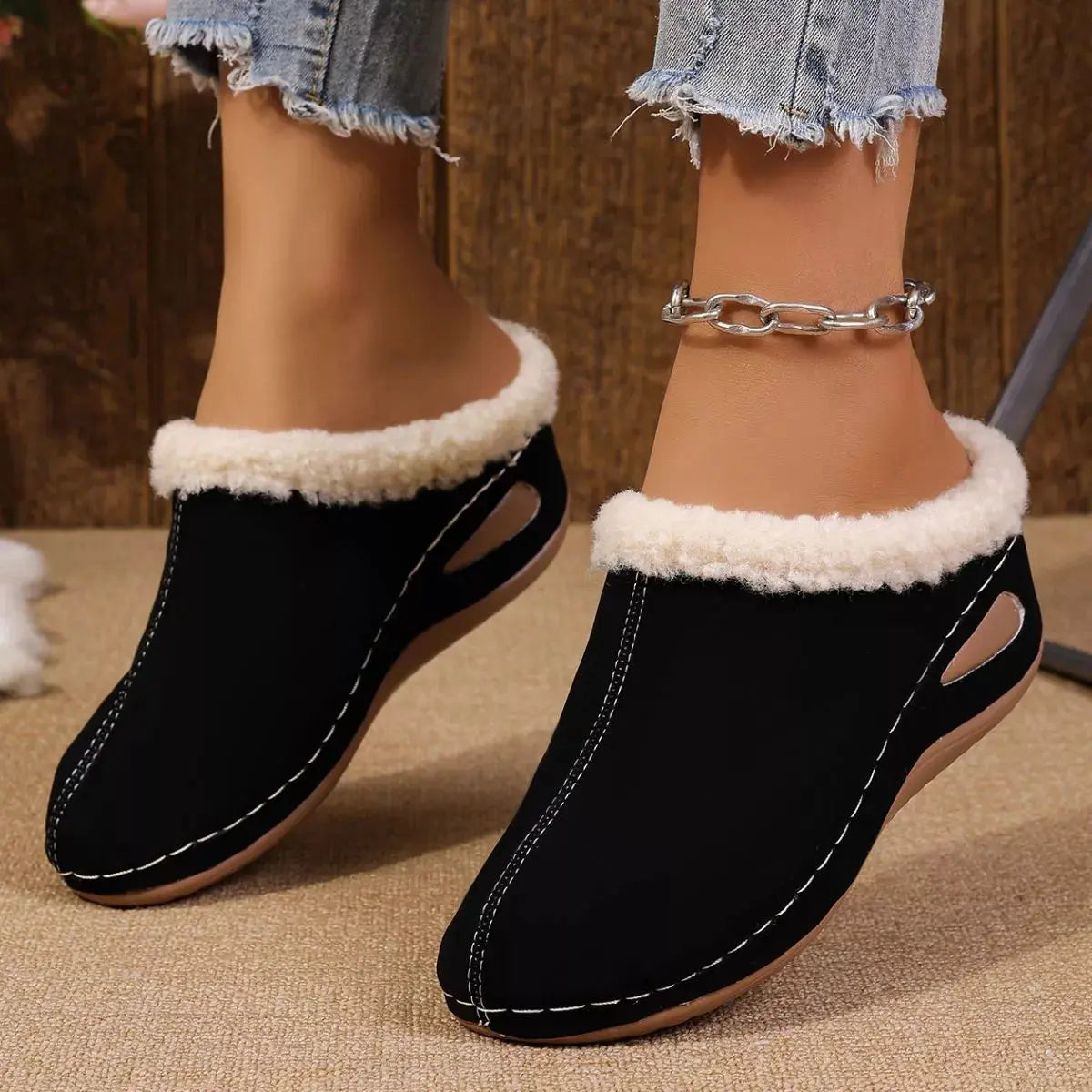 Cozy Plush Lined Wedge Slippers Simply Love
