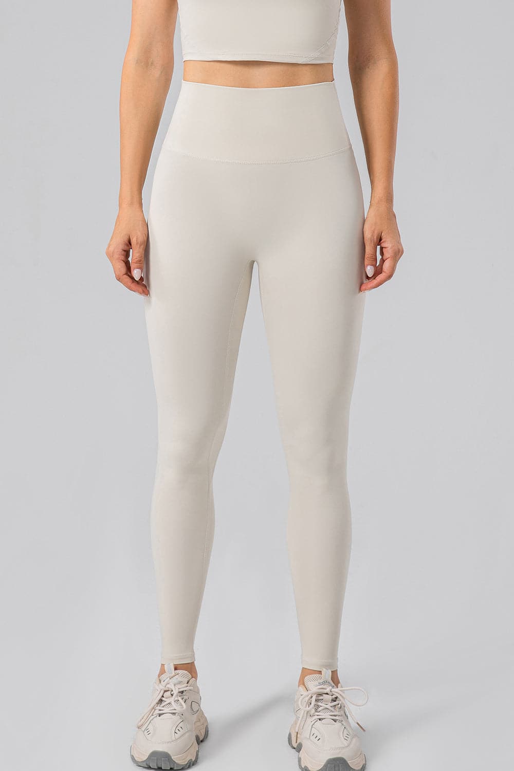 High Waist Wide Waistband Active Leggings.