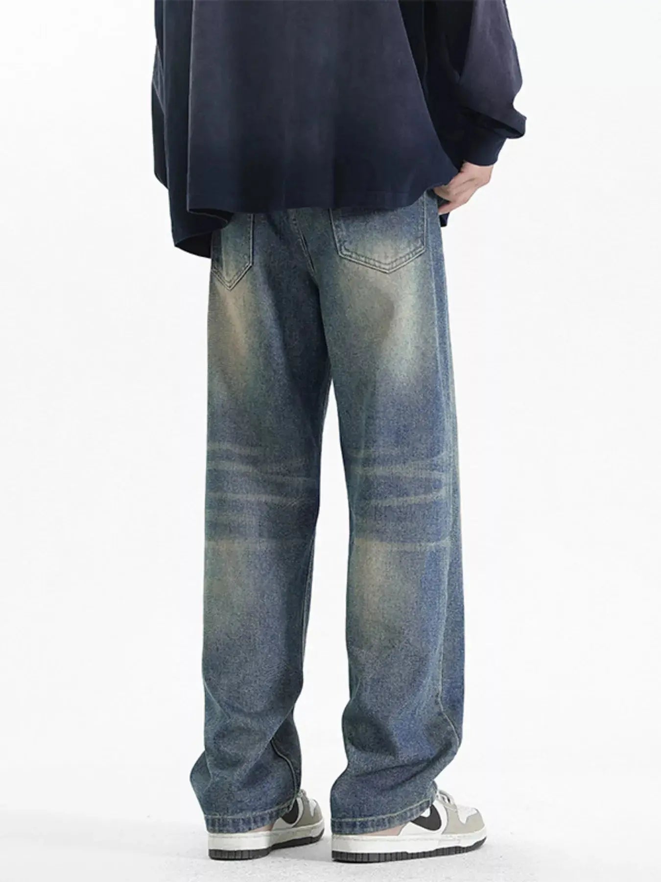 Men's Full Size Wash Loose Fit Jeans Plus Size Simply Love