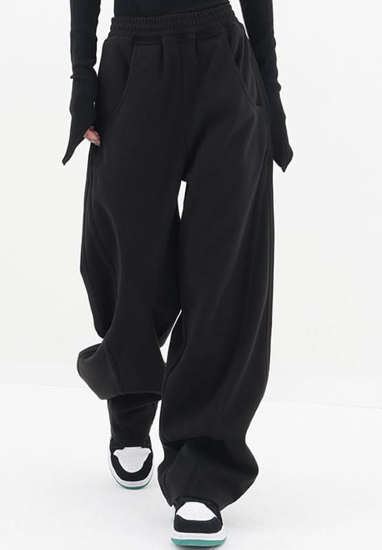 Cozy Pocketed Elastic-Waist Lounge Pants