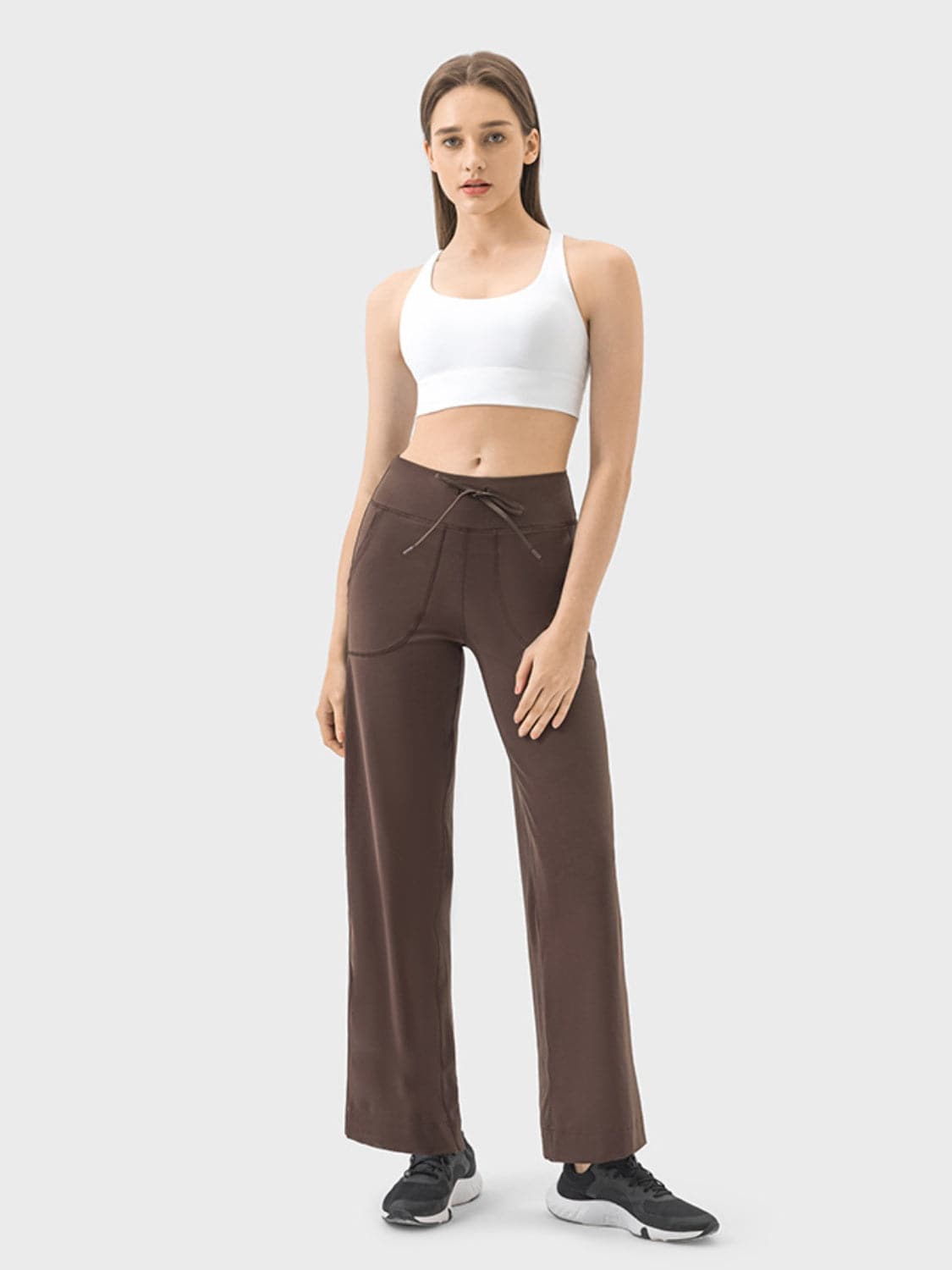 Drawstring Active Pants with Pockets.