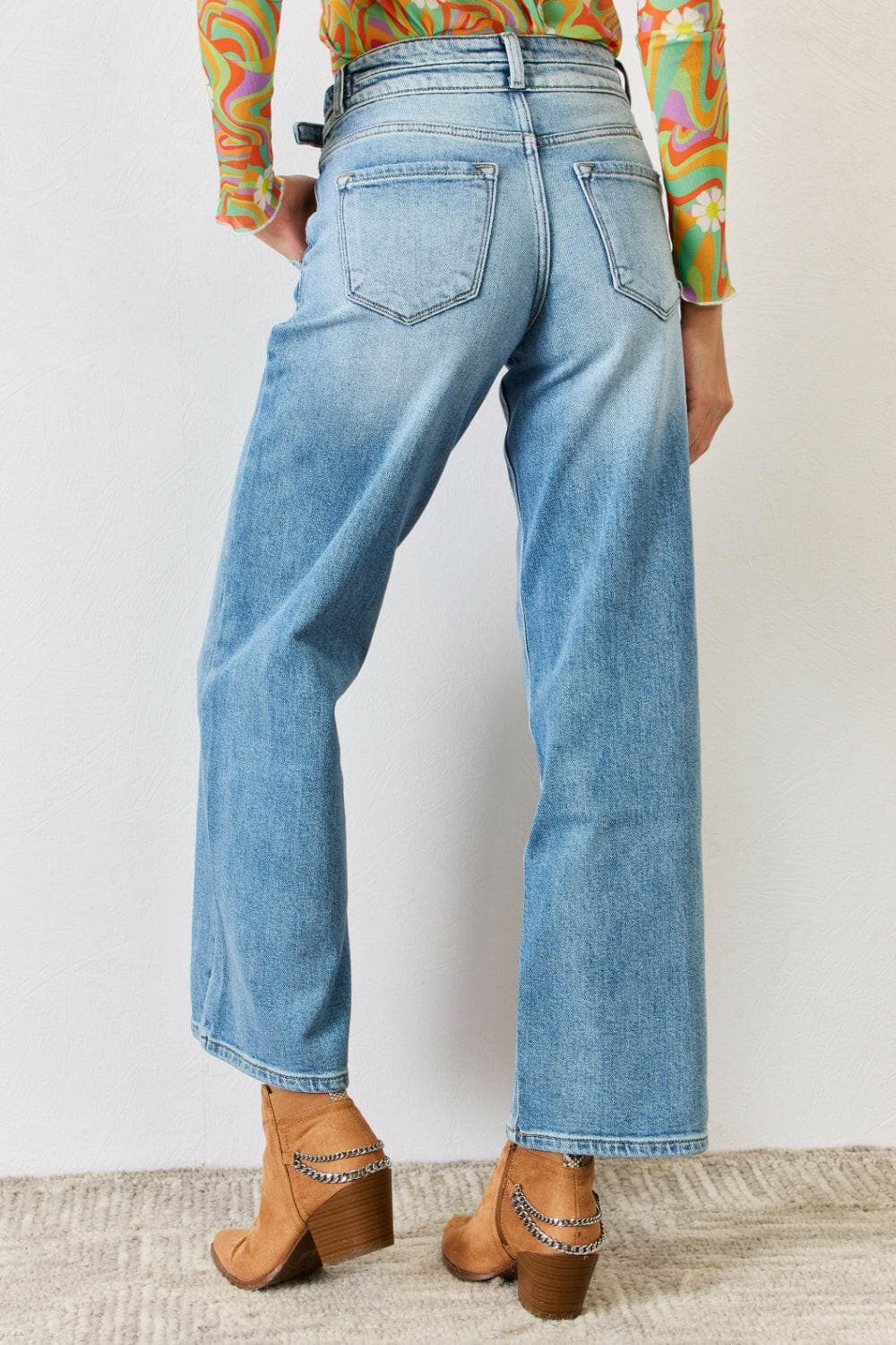 Kancan High Waist Wide Leg Jeans.