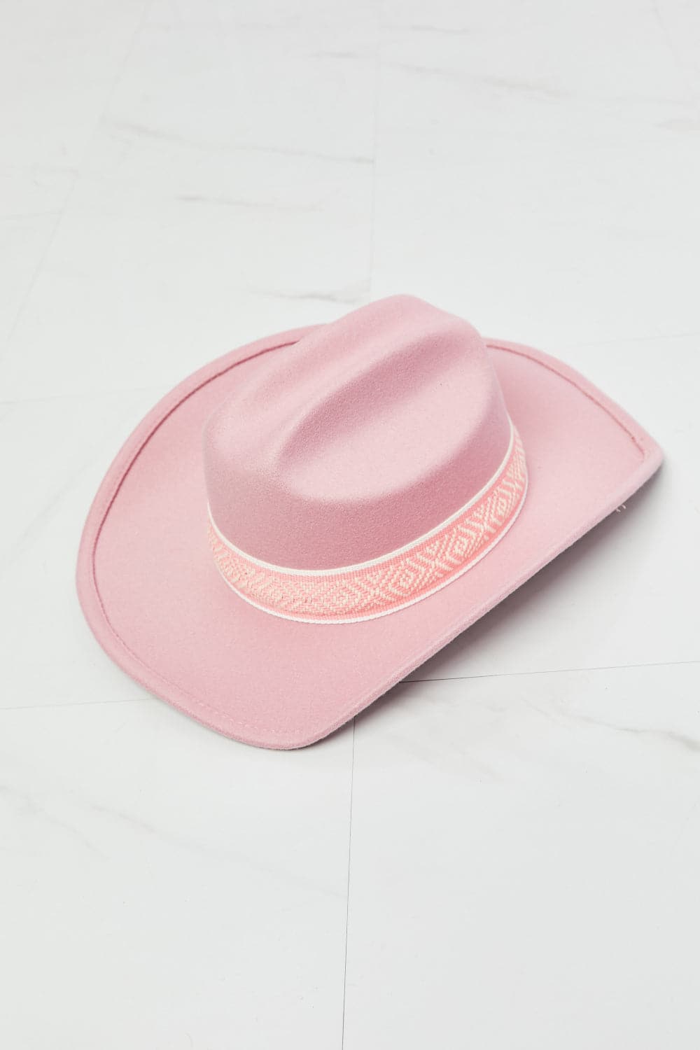 Fame Western Cutie Cowboy Hat in Pink.