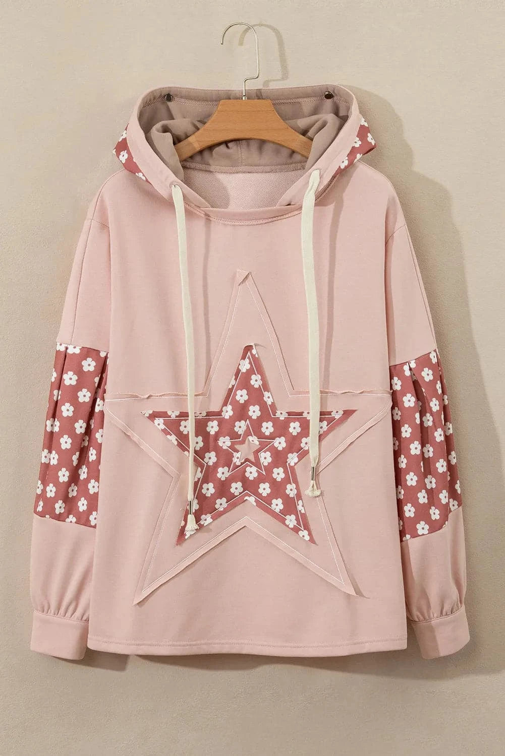 Drawstring Star Long Sleeve HoodieFeatures: Drawstring
Sheer: Opaque
Stretch: No stretch
Material composition: 65% polyester, 35% cotton
Care instructions: Machine wash cold. Tumble dry low.
ImportedLove Salve Drawstring Star Long Sleeve HoodieSweatshirts & Hoodies