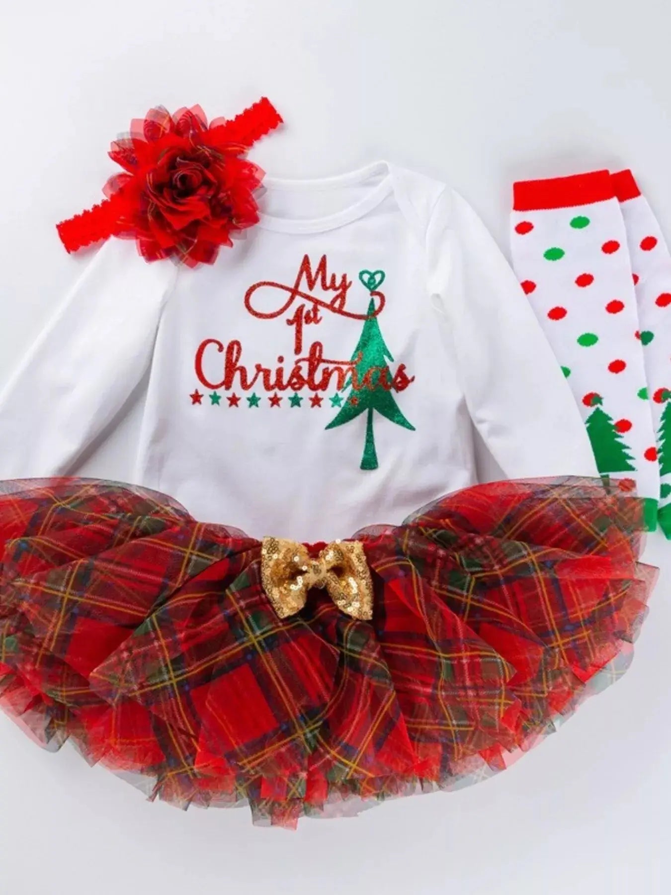 Children's Christmas Santa Baby 4 Piece Outfit Set Simply Love
