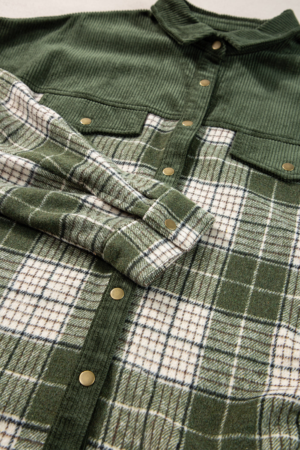 Everyday Plaid Corduroy Jacket