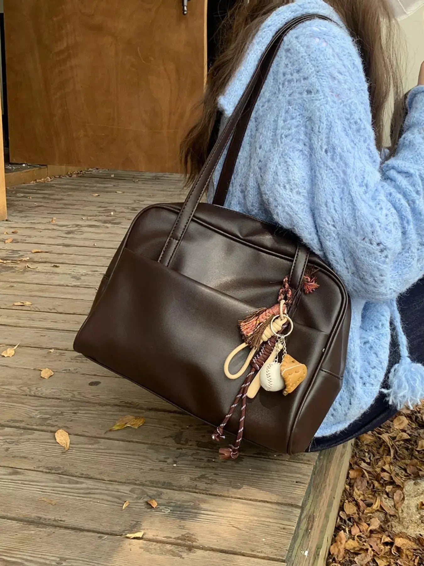 Classic Style Faux Leather Tote Bag Simply Love