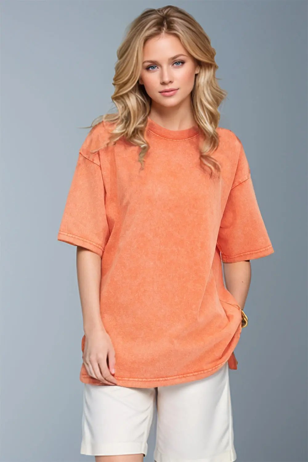 Basic Bae Round Neck Half Sleeve T-Shirt - Love Salve